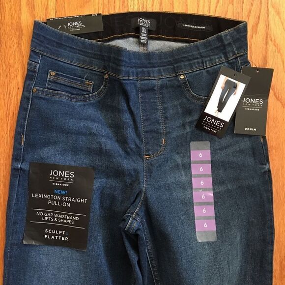 JONES NEW YORK NWT Lexington Straight Pull On Jeggings | Size 6 - Picture 4 of 9